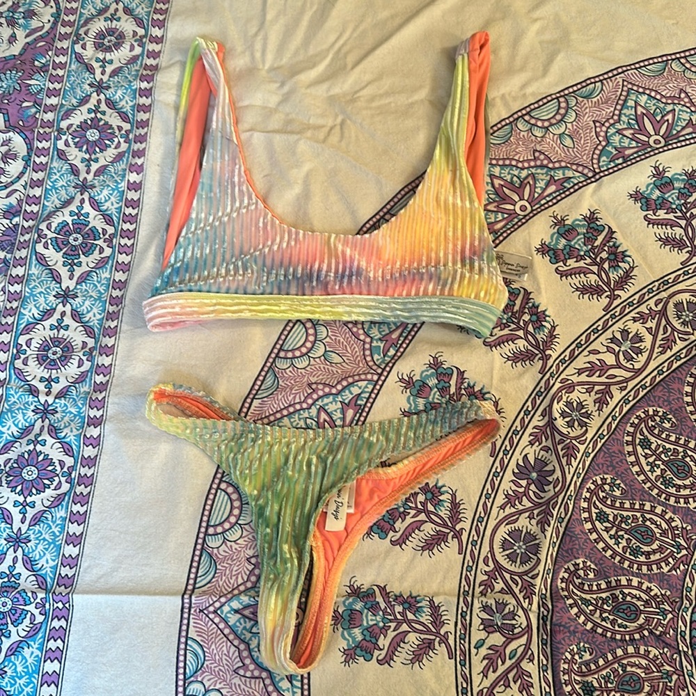 Tie dye bathing suit worn once